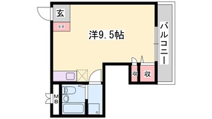 ハイツ日山の物件間取画像